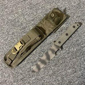 Military survival knife. Tanto blade.